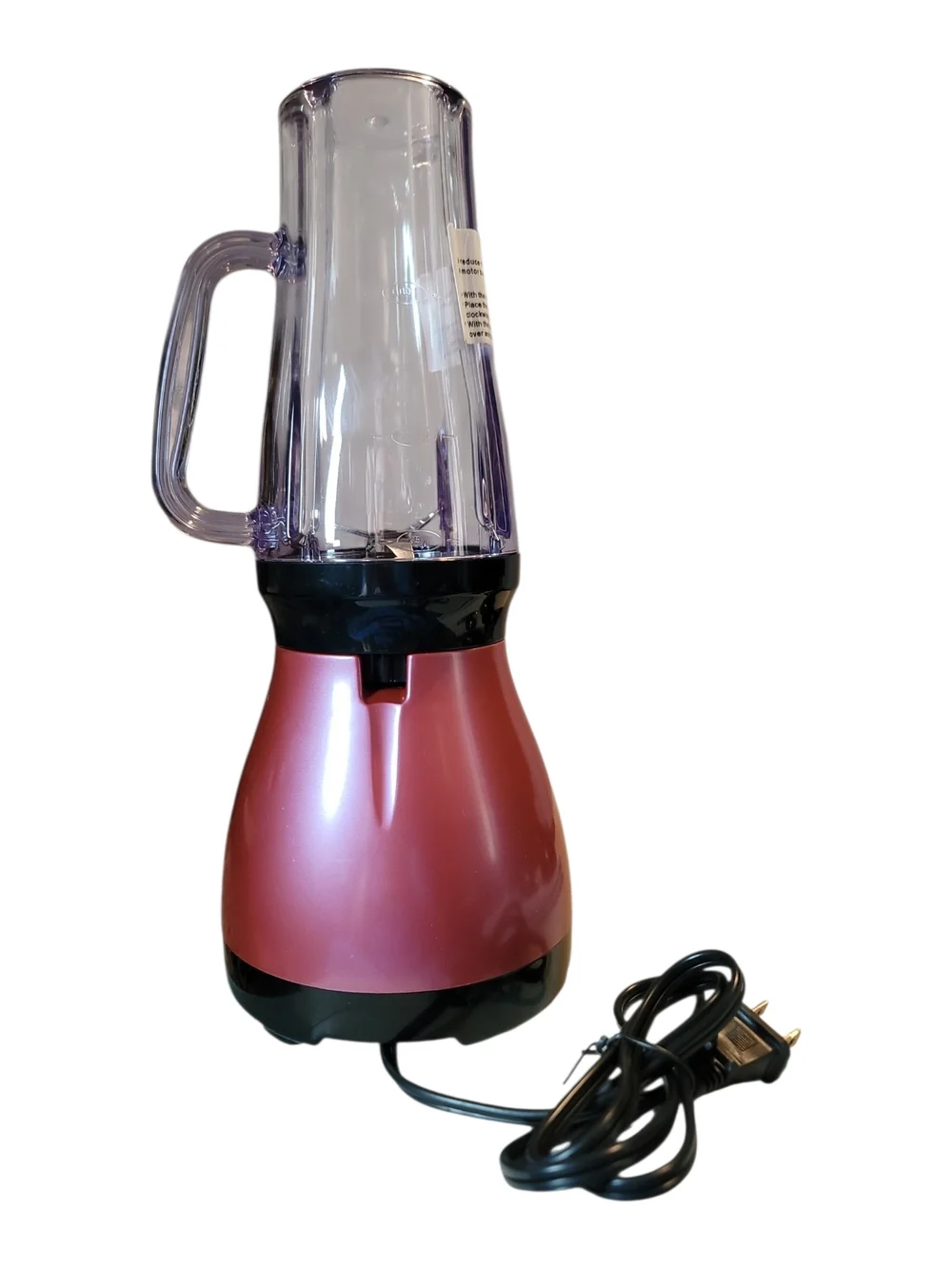 Back to Basics Chris Freytag Blender Express Pink Base To-Go Cup Smoothie